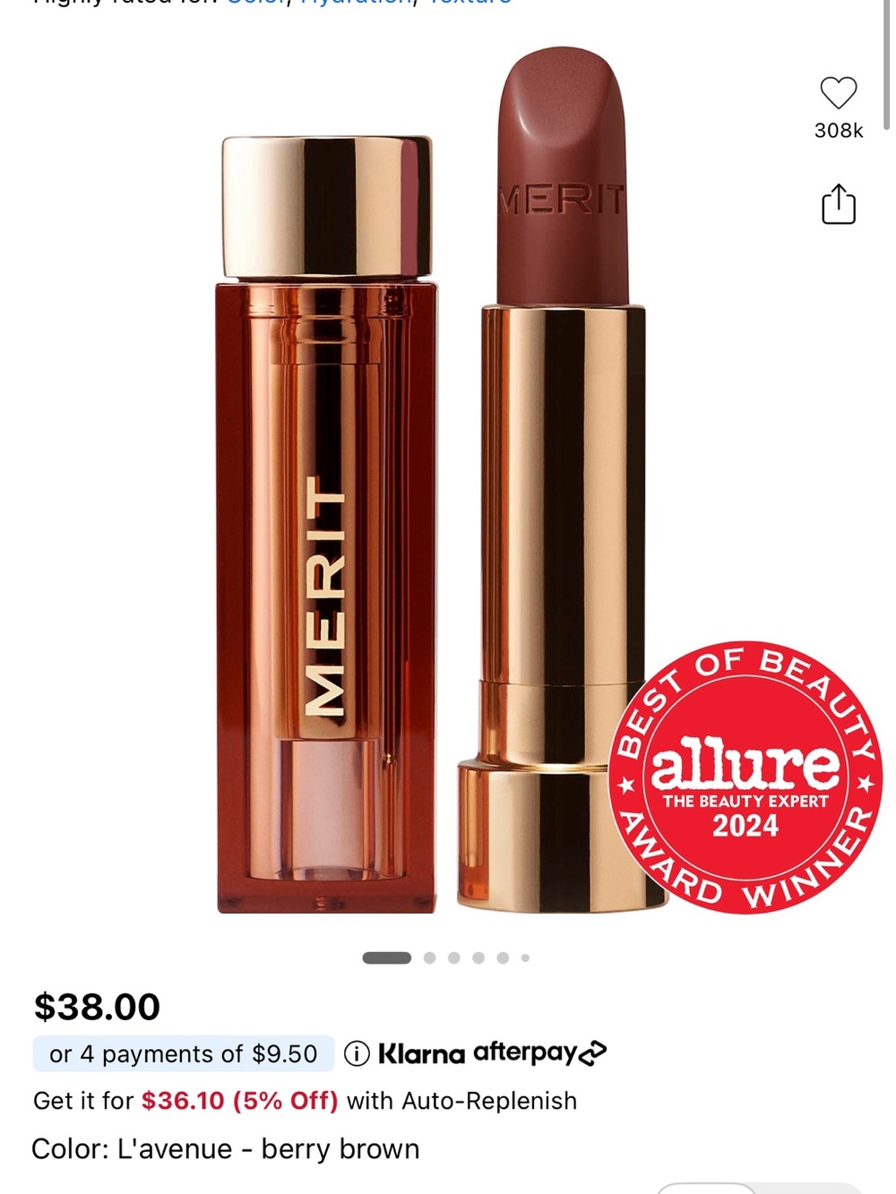 Merit Signature Lip in L’Avenue